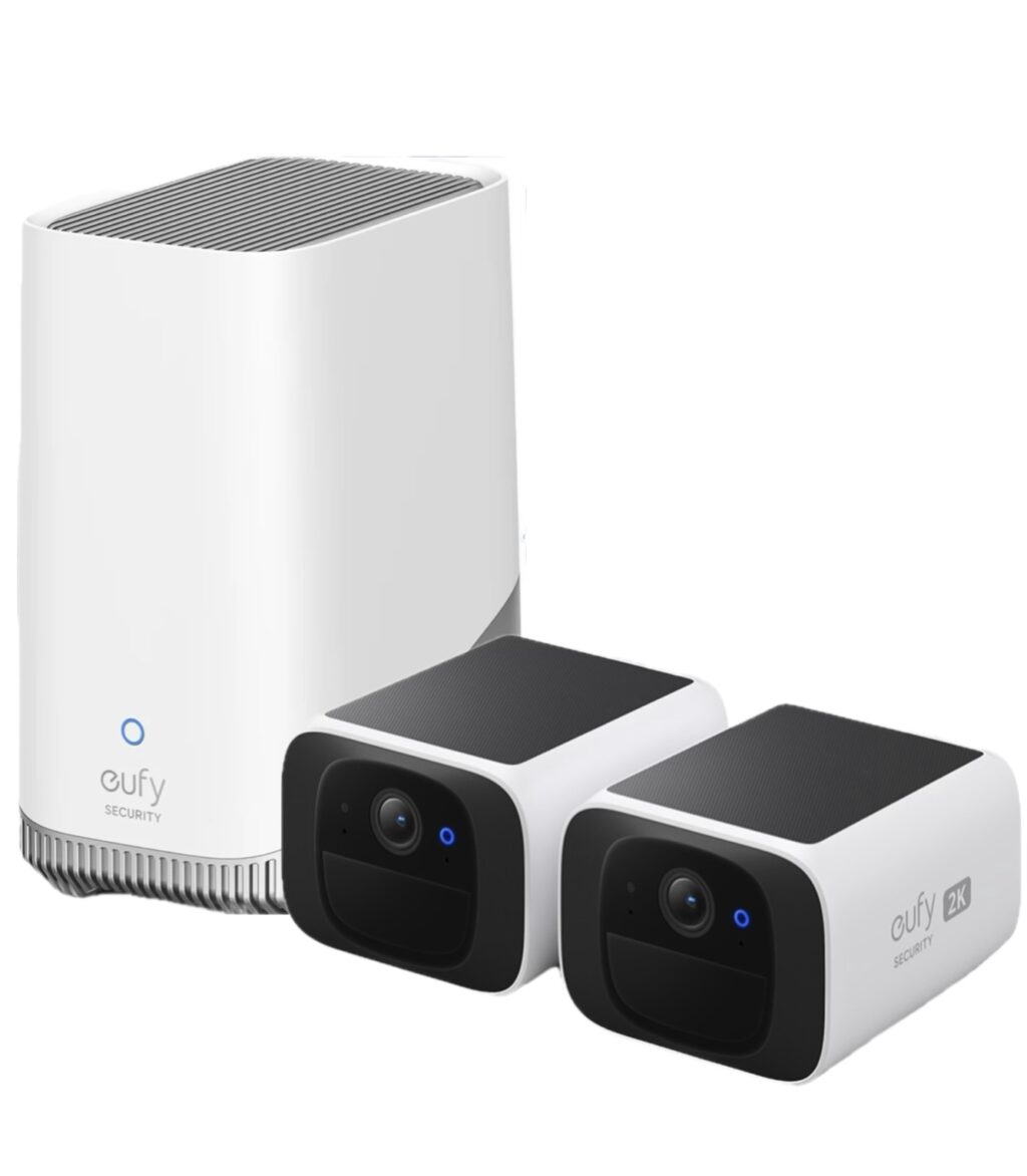 Kamera zewnętrzna Eufy Solocam S220 2K 2-Pack + Homebase 3