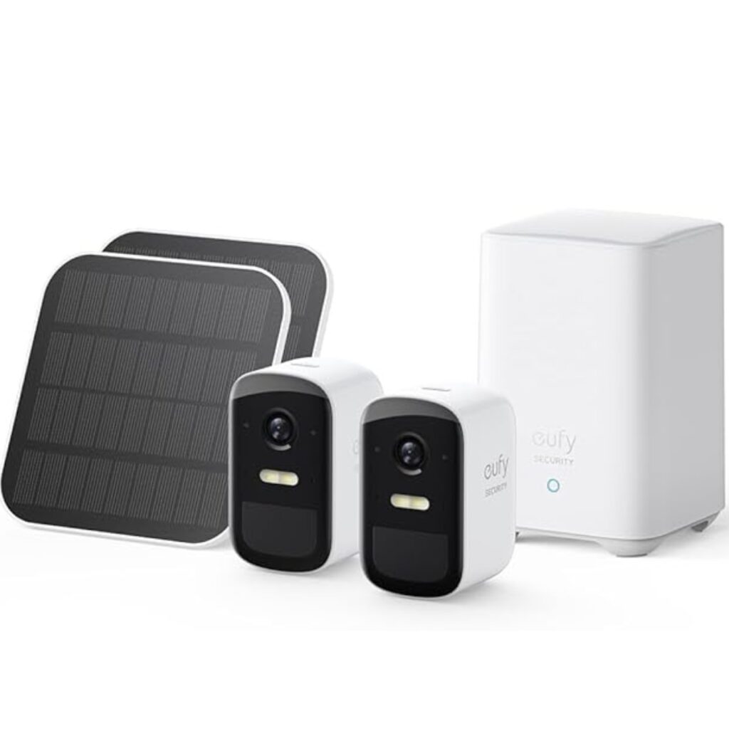 Zestaw 2-kamer zewnętrznych Eufy Eufycam 2C Full HD + Panele solarne