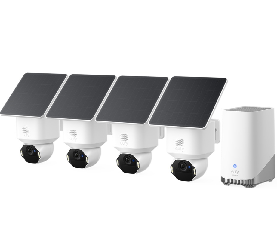 Zestaw 4 kamer zewnętrznych obrotowych Eufy Solocam E42 4K