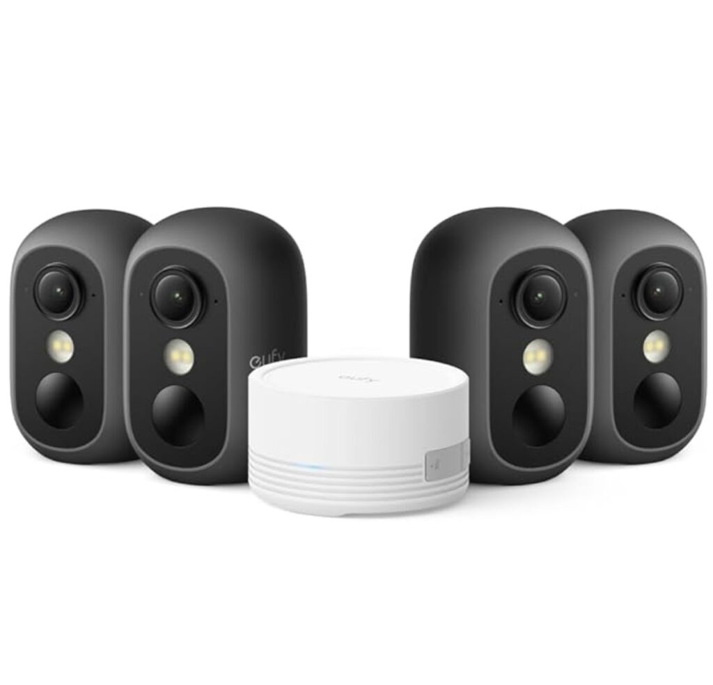 Zestaw 4-kamer zewnętrznych Eufy Eufycam C35 Full HD Czarne