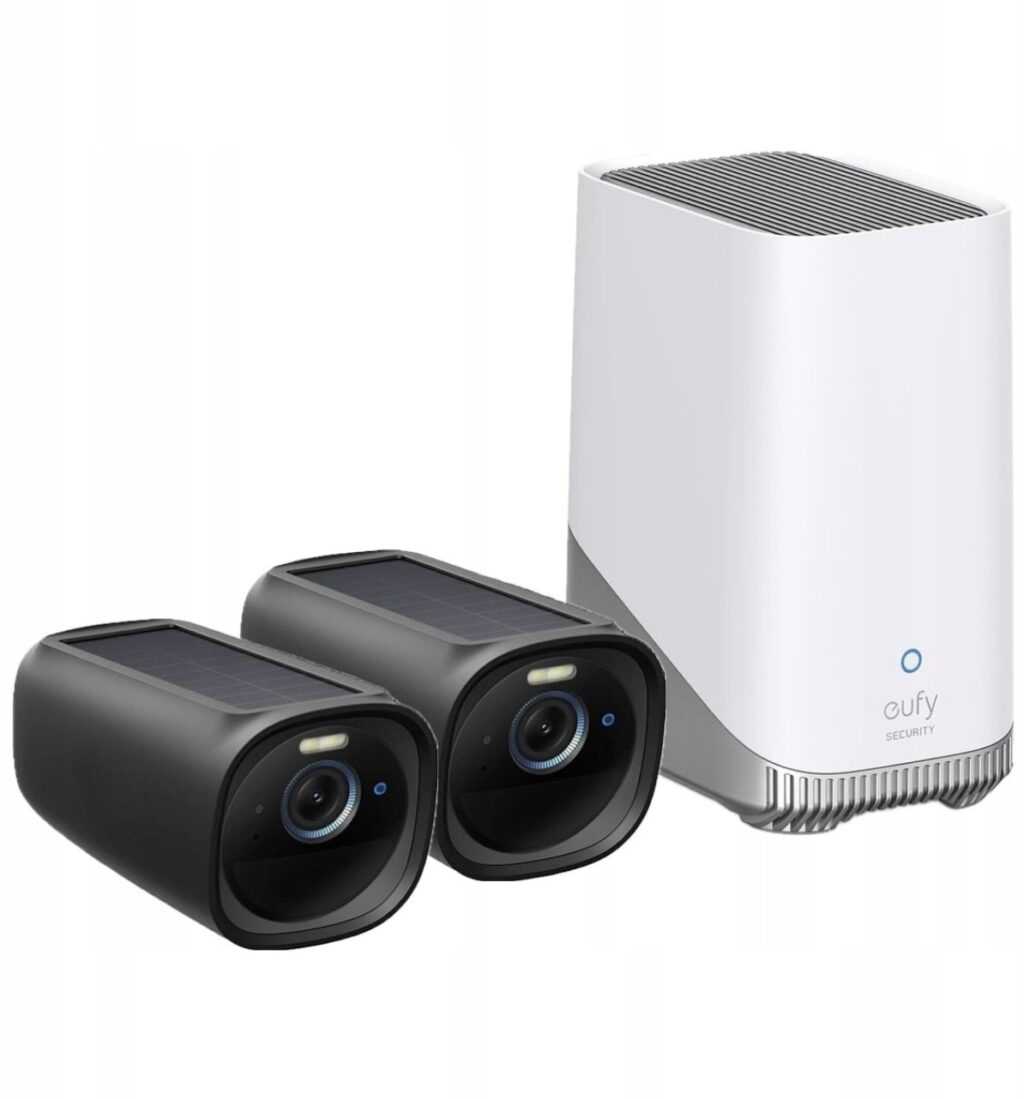 Zestaw 2-kamer zewnętrznych Eufycam 3 Czarne S330 4K (2 + 1)
