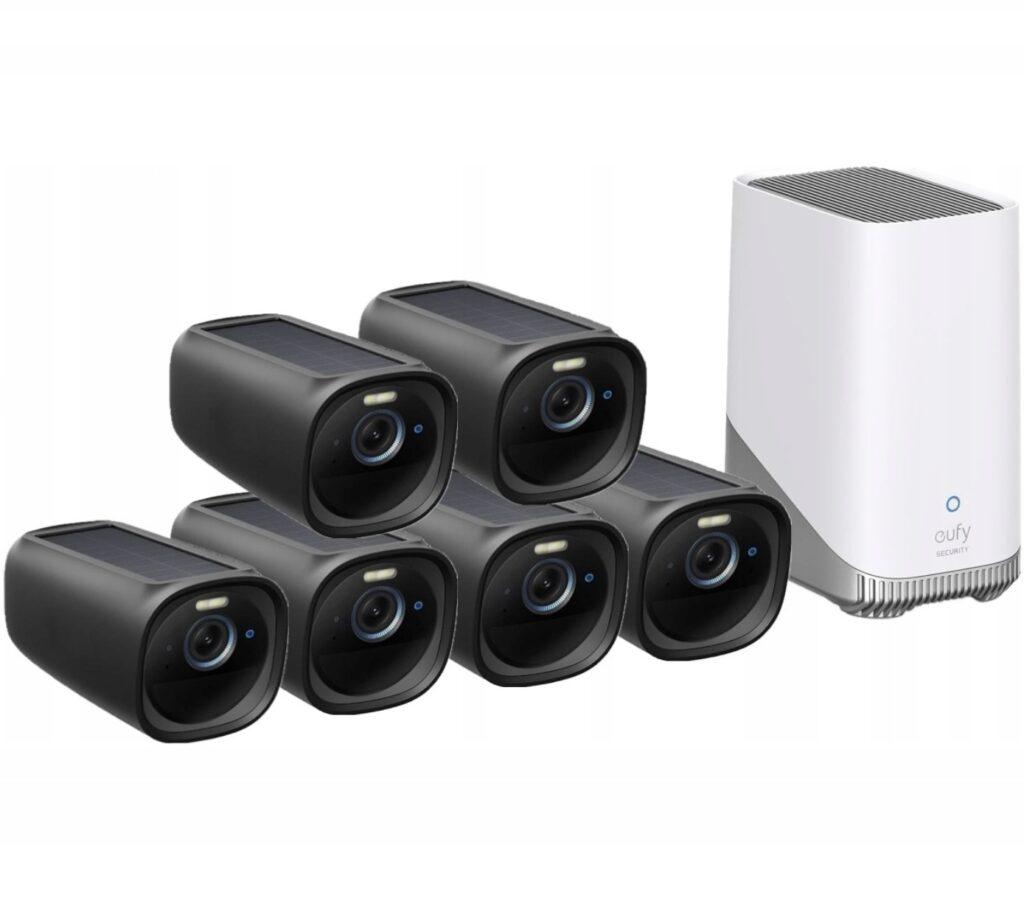 Zestaw 6-kamer zewnętrznych Eufycam 3 Czarne S330 4K (6 + 1)