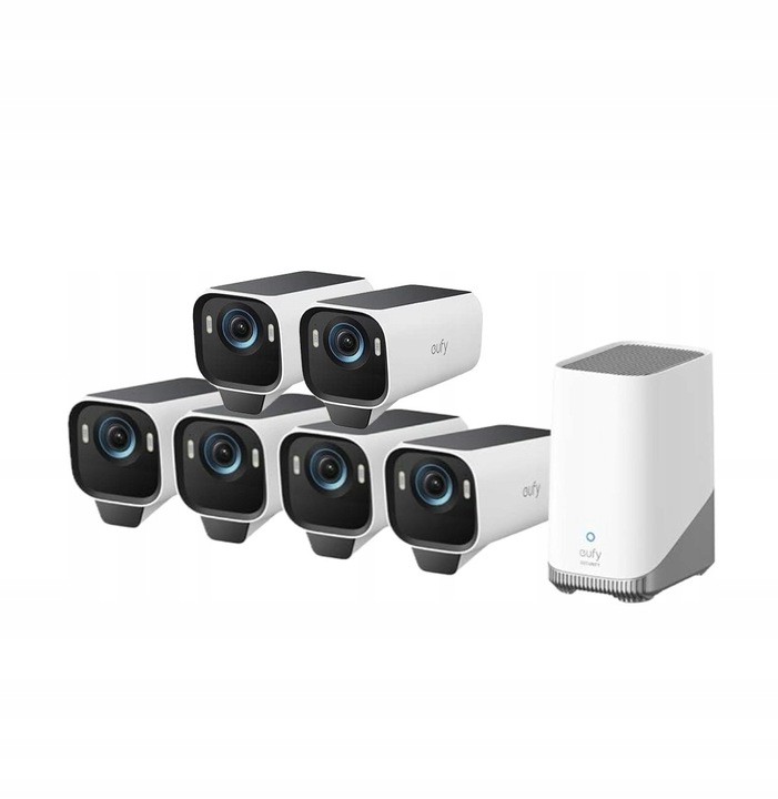 Zestaw 6-kamer zewnętrznych Eufy Eufycam S3 Pro 4K MaxColor