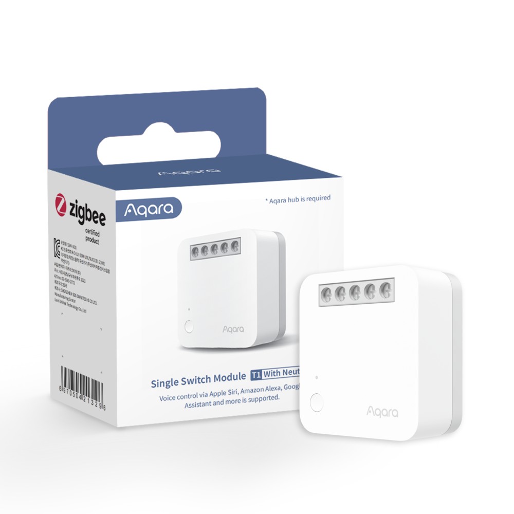 Aqara Single Switch Module T1 Przełącznik z Neutralnym, Zigbee, SSM-U01
