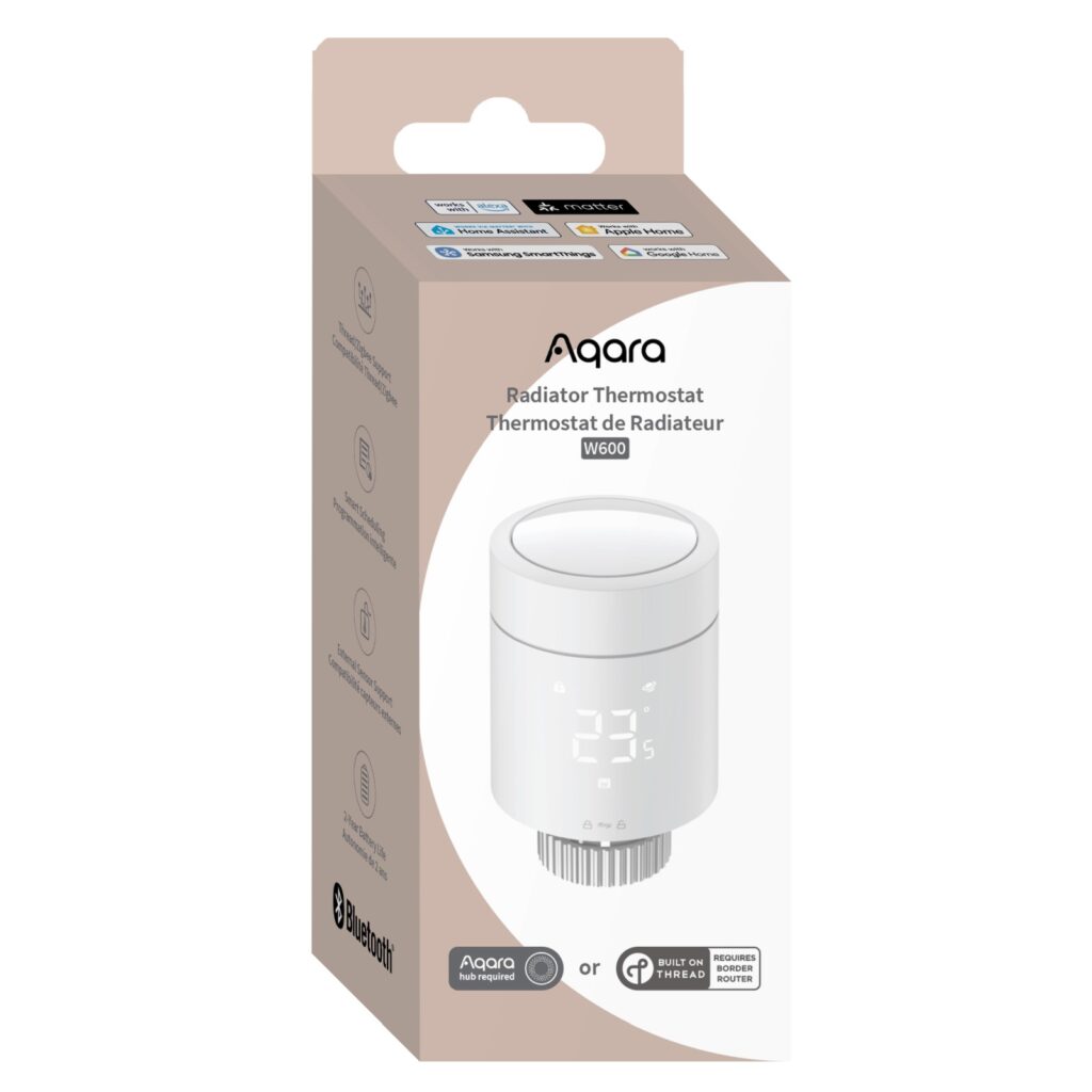 Termostat - Głowica termostatyczna Aqara W600 Zigbee / Thread / Bluetooth