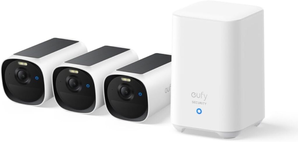 Zestaw 3-kamer Eufy Eufycam E40 2K MaxColour Homekit + HB2